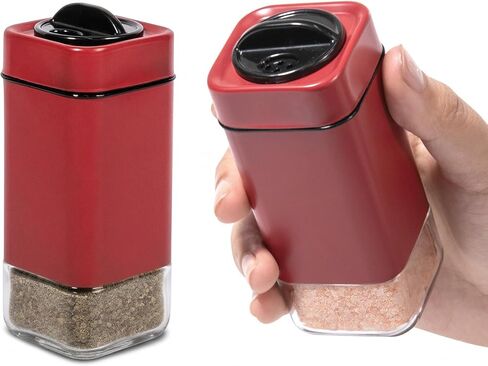 هزازات الملح والفلفل من Aelga ، شاكر الملح الزجاجي مع ثقوب صب قابلة للتعديل ، مثالية للفلفل الأسود ، الكوشير و Himalayan in Kuwait