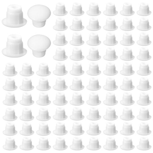 500 PCS 3/16 Inch Plastic Hole Plugs, 5 mm White Round Button Shelf Hole Plugs, Cabinet Cupboard Shelves Furniture Peg Pin Nail Screw Drilling Holes Covers Caps in Saudi Arabia