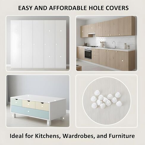 500 PCS 3/16 Inch Plastic Hole Plugs, 5 mm White Round Button Shelf Hole Plugs, Cabinet Cupboard Shelves Furniture Peg Pin Nail Screw Drilling Holes Covers Caps in Saudi Arabia