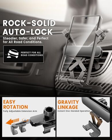 Motorcycle Phone Mount, [2025 Upgrade ] Bike Phone Holder,Scooter Cell Phone Holder,Bicycle Phone Mount Handlebar,Dirtbike Accessory,for iPhone Samsung 4.6-7.0 Inch Smartphones in Kuwait