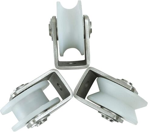 Track Wheel, Groove Track Wheel,Sliding Door Roller,Heavy Duty Casters 304 Stainless Steel 2 Pcs in Saudi Arabia