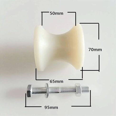 Track Wheel, 50 Round Tube Pulley Bearing Roller Plastic U-Shaped Track Wheel in Saudi Arabia