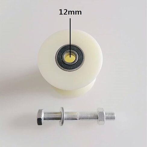 Track Wheel, 50 Round Tube Pulley Bearing Roller Plastic U-Shaped Track Wheel in Saudi Arabia
