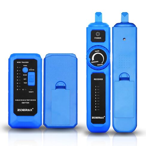 جهاز تتبع الأسلاك، جهاز اختبار كابل الشبكة مع وظيفة الاستيقاظ التلقائي - تحديد الموقع والاختبار والنغمة في خطوة واحدة آمنة لتتبع مفاتيح POE، مضاد للتداخل، للاستمرارية، خريطة الأسلاك، مفتوح/قصير، طويل الأمد in Kuwait