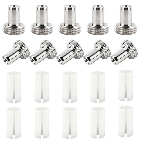 20 قطعة من قطع غيار محدد موقع الأعطال البصرية من الألياف الضوئية - 10 كم أنبوب أساسي من السيراميك البصري من الألياف و10 رؤوس معدنية موصلات مناسبة لاختبار كابل شبكة عداد الضوء in Kuwait