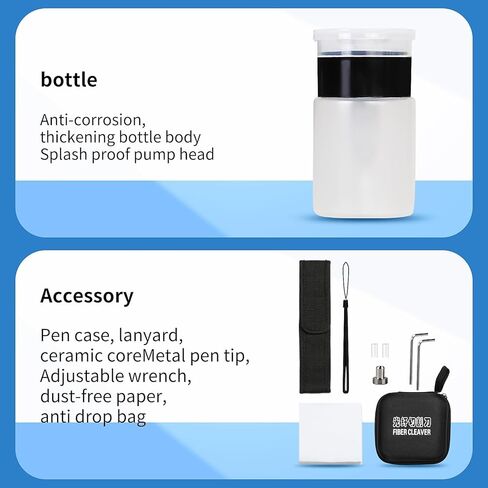 مجموعة أدوات الألياف الضوئية 9 في 1 FTTH مجهزة بقاطع الألياف الضوئية S-6C ومقياس الطاقة الضوئية عالي الدقة D7 (-70~+10dBm) بالإضافة إلى مجموعة أدوات ألياف تقشير الأسلاك in Kuwait