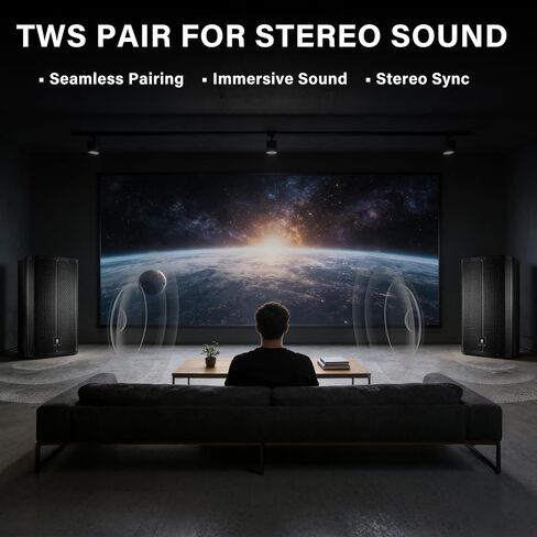 نظام مكبر صوت PA احترافي مقاس 15 بوصة بقدرة 1500 وات، وخلاط ثلاثي القنوات مع DSP، وإقران بلوتوث ولاسلكي TWS، وشاشة لعربات DJ، والأحداث الحية، والحفلات، واستخدام المسرح in Kuwait