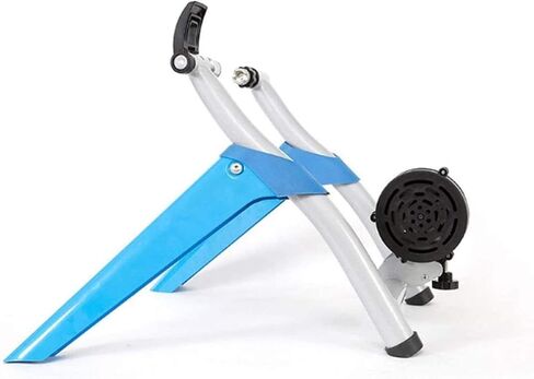 Bike Trainer Stand Portable Indoor Exercise Bicycle Trainer Magnetic Flywheel Stationary Bike Resistance Trainers for Road Mountain Bikes (Blue) in Saudi Arabia
