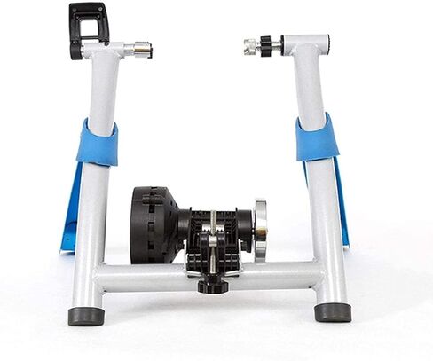 Bike Trainer Stand Portable Indoor Exercise Bicycle Trainer Magnetic Flywheel Stationary Bike Resistance Trainers for Road Mountain Bikes (Blue) in Saudi Arabia