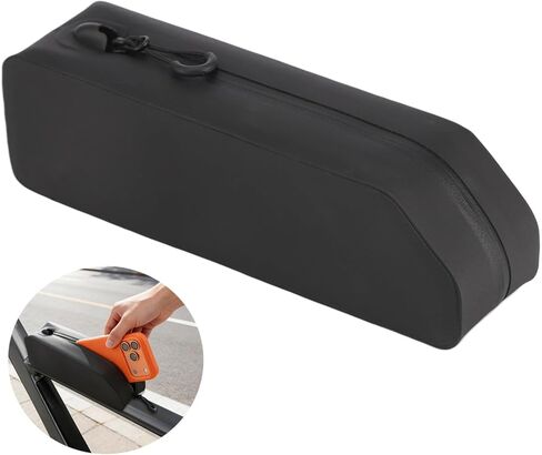 إطار دراجة وحقيبة أنبوبية علوية، مقاومة للماء مع هيكل من مادة TPU، مقاومة للصدمات، تناسب حصى الطريق MTB، سحاب سريع التثبيت، تصميم ضيق، أسود، 8.7 × 2.6 × 2.2 بوصة in Kuwait