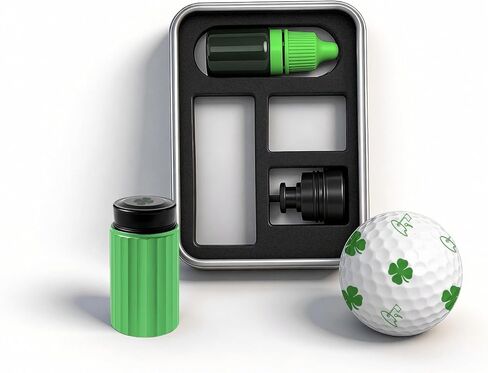 ختم علامة كرة الجولف، ختم واحد مع نمطين من طوابع كرة الجولف القابلة للاستبدال، ختم جولف ذاتي التحبير سريع الجفاف مقاوم للماء، هدية مضحكة قابلة لإعادة الاستخدام (الشبح وضرب الكرة) in Kuwait