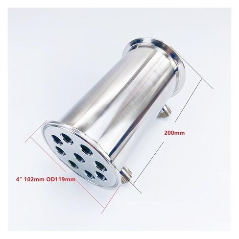 4 بوصة (102 مم) OD119 مم، أنبوب من الفولاذ المقاوم للصدأ 304,9 أنابيب داخلية ID 16 مم، الطول 200 مم in Kuwait