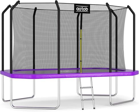 AOTOB 6 FT Trampoline for Kids with Enclosure Net, Heavy Duty Recreational Outdoor/Indoor, ASTM Approved (Green) in Kuwait