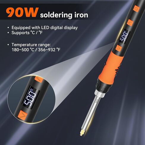 مجموعة أدوات إدراج الحرارة 80 وات مجموعة أدوات إدراج الحرارة أطراف حديدية و220 قطعة إدراجات مترابطة صواميل نحاسية للطباعة ثلاثية الأبعاد والبلاستيك in Kuwait