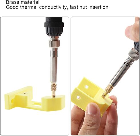 GOTOTOP Soldering Iron Tips, Soldering Iron Heat Set Insert Tips Brass Male Female Head Compatible with 3D Printing in Saudi Arabia