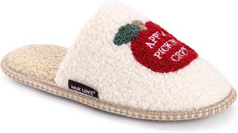 Muk Luks Women's Fall Novelty Punch Needle Scuff Slipper in Saudi Arabia