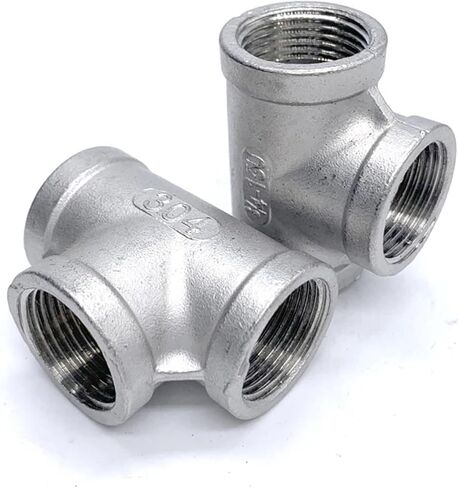 1/8 ''2'' NPT أنثى الموضوع 304 الفولاذ المقاوم للصدأ متساوي 3 طرق المحملة نوع وصلة أنابيب المياه المشتركة (1 ") in Kuwait