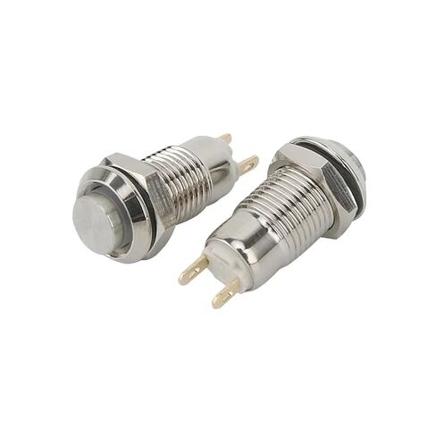fengpeng 8MM 10MM 12MM 16MM Metal Button Switch Self Lock High Head 1 Normally Open Waterproof(No Light,16MM_Fixed SELF-Locking_12-24V) in Kuwait