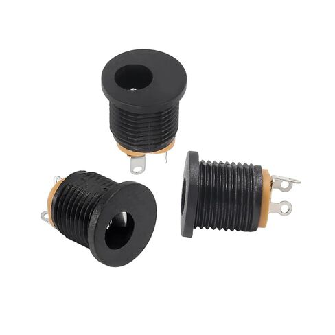 fengpeng Durable 10Pcs DC Power Plug Male Female Jack Socket Nut Panel Mount Connectors Set 5.5x2.1mm 3.5x1.3mm 2.1 .5mm Connector in Kuwait