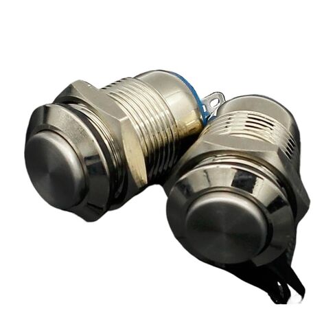 fengpeng 1pcs 12mm Waterproof Momentary High Round Metal Push Button Switch Car Start Horn Speaker Bell Automatic Reset Metal Switch in Kuwait