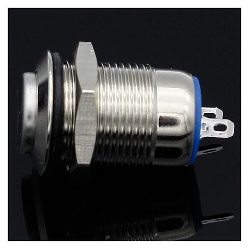 fengpeng 1pcs 12mm Waterproof Momentary High Round Metal Push Button Switch Car Start Horn Speaker Bell Automatic Reset Metal Switch in Kuwait