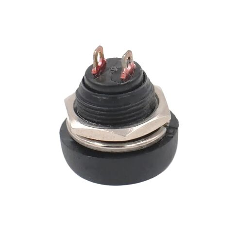 fengpeng 5/10pcs 12mm 2-pin momentary Switch PBS 33B mini Plastic Button Round Head ON-Off Waterproof Power Reset Non Locking(White,5pcs) in Kuwait