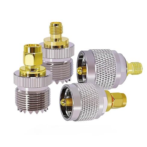 fengpeng 1PCS UHF Female to SMA Adapter RF Coaxial Coax Adapters to Male Connector SO239 for CB Radio Ham Station(UHF Plug to SMA Plug) in Kuwait