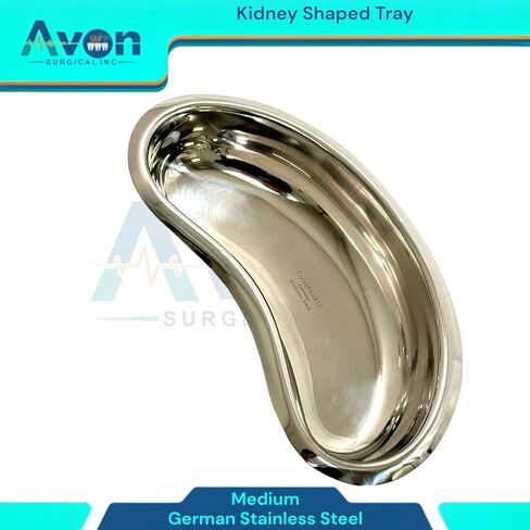 Procedure Kidney Basin Emesis Basin Small, Medium, Large - Reusable & Autoclave Safe, Dental Laboratory, Instrument Kidney Tray - German Stainless Steel CE (3 Pack) in Kuwait