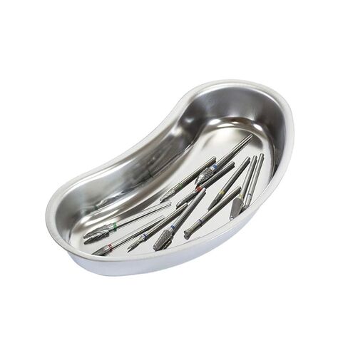 8" Stainless Steel Kidney Tray, Basin Emesis Bowl for Soiled Dressings, Reusable Dental Lab Instruments, Metal Kidney Dish in Saudi Arabia