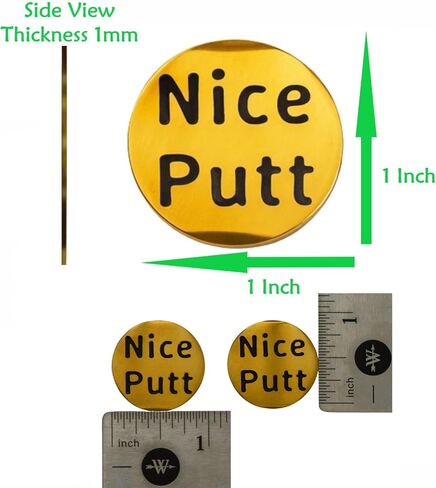 Golf Ball Marker for Men and Women 3Pcs Gold Novelty Golf Ball Markers with Funny Words, Unique Golf Gifts for Golfer Bag Putter Greens Driver Used Balls in Saudi Arabia