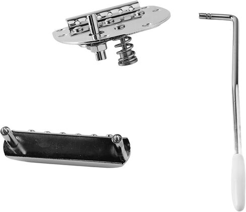Electric Guitar Bridge Tailpiece Kit, Jazz Guitar Bridge Replacement, Metal Bridge Tailpiece with Screws and Accessories, Semi Hollow Jazz Guitar Alternative for Electric in Kuwait