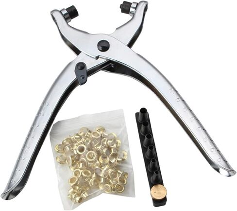 Grommet Eyelet Pliers Craft Fastener Grommet Tool Kit for Fastening Replace Snap Tool for 2mm,2.5mm,3mm,3.5mm,4mm,4.5mm in Kuwait