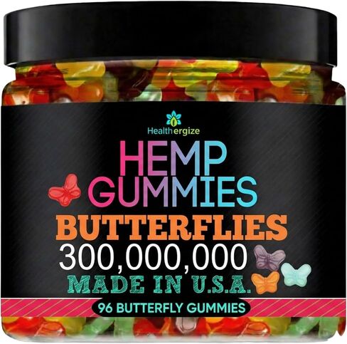 Hemp Gummies for Deep Sleep-Calm Night Relaxing Days-Hemp Gummy Butterfly Edibles-Made in USA-96 Count in Kuwait