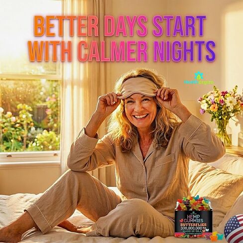 Hemp Gummies for Deep Sleep-Calm Night Relaxing Days-Hemp Gummy Butterfly Edibles-Made in USA-96 Count in Kuwait