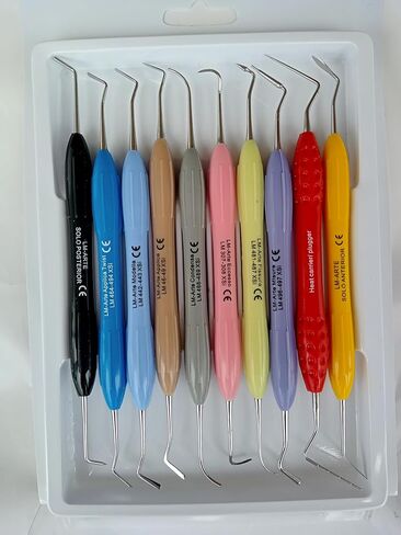 LM Arte Dental Composite Filling Instruments, 10 Pcs, Silicone Handle in Kuwait