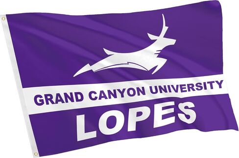 علم الكلية للظباء لوبيز، جراند كانيون GCU الهدايا الرياضية 3X5 قدم جامعة في الهواء الطلق منزل حفلة راية للرجال والنساء، مزدوج الجوانب in Kuwait