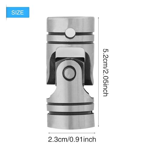 1 قطعة الفولاذ المقاوم للصدأ DIY بها بنفسك التوجيه الصلب العالمي المشترك قطر 12 مللي متر قطر اقتران رمح اقتران موصل المحرك رمح قابل للتعديل in Kuwait