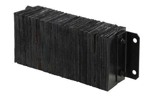Vestil 1024-6 Laminated Rubber Dock Bumper 10 In. x 24 In. x 6 In. Black in Saudi Arabia