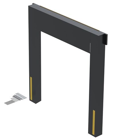 Vestil D-350-10 نايلون (فينيل) سدادة قفص الاتهام 10 بوصة. 8 قدم. × 9 قدم. أسود in Kuwait