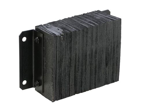 Vestil 1218-6 Laminated Rubber Dock Bumper 12 In. x 18 In. x 6 In. Black in Saudi Arabia