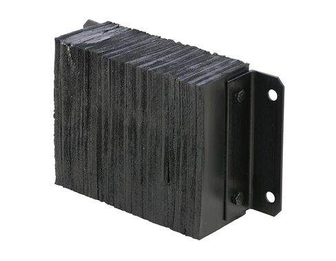 Vestil 1218-6 Laminated Rubber Dock Bumper 12 In. x 18 In. x 6 In. Black in Saudi Arabia