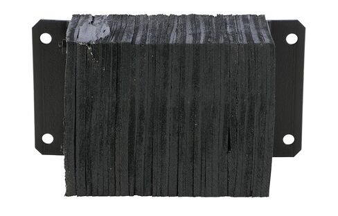 Vestil 1218-6 Laminated Rubber Dock Bumper 12 In. x 18 In. x 6 In. Black in Saudi Arabia