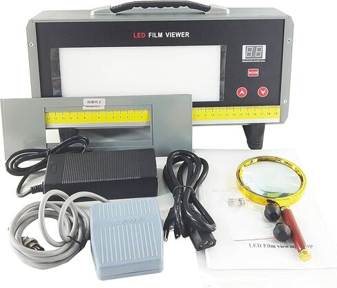 LED X-ray Film viewer Industrial Film Viewer with Average Color Temperature 8000K LED Lighting Maximum Luminance 225000cd/m²(700000Lux) Uniformity of Observation Surface >0.9 Double Magnifier in Kuwait