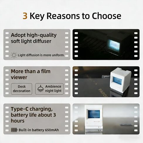 عارض أفلام/سلبي، عارض أفلام 135، مع لوحة ذات إطار كبير وواجهة رسم مرئية، للإضاءة الليلية، سعة سمك واحد أقل من 2 مم 135 حامل فيلم in Kuwait