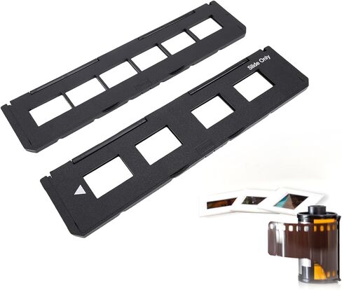 BAFOVY 35mm Film Holder, 6 Frame Negative 135mm Slide Holder 4 Frame, with Gentle Pressure to Flatten Film, for 35mm Scanners Easy to Use in Saudi Arabia