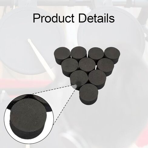 10x Electronic Drum Trigger High Density Sponge for Training Percussion Instrument Parts with Sticky Backing 20mm in Height- 28x20mm in Saudi Arabia