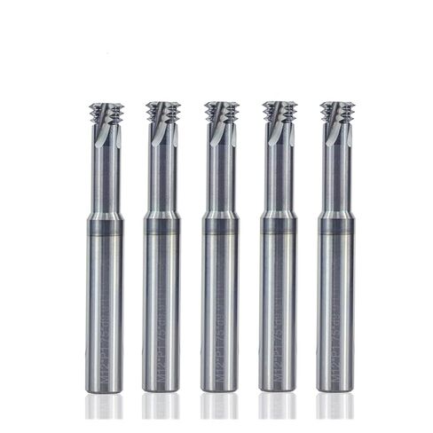 مطحنة نهاية الكربيد M1.6 M2 M2.5 M3 M4 M5 M6 M8 M10 M12 3 قواطع طحن من الصلب التنغستن الفلوت لطحن أنواع المعادن (M6x1.0xD6x50) in Kuwait