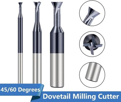 1 Pcs 45/60 Degree HSS Straight Shank Dovetail Slot Cutter End Mill CNC Bit 1.5-16mm T Slotting Milling Bit Dovetail Milling Cutter Carbide End Mill Groove Cutter in Saudi Arabia