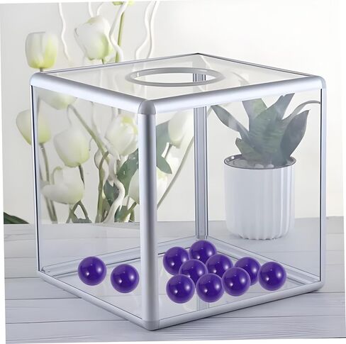 DECHOUS 50 Pcs 4CM Plastic Raffle Balls for Lottery Drawings Bingo Games and Party Events Hollow Smooth Design Easy Open for Prize Draws in Kuwait