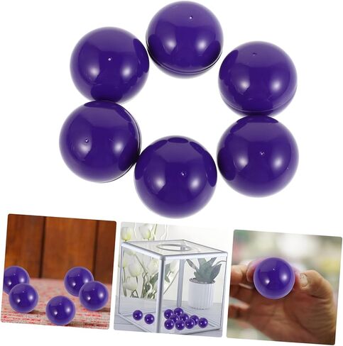 DECHOUS 50 Pcs 4CM Plastic Raffle Balls for Lottery Drawings Bingo Games and Party Events Hollow Smooth Design Easy Open for Prize Draws in Kuwait